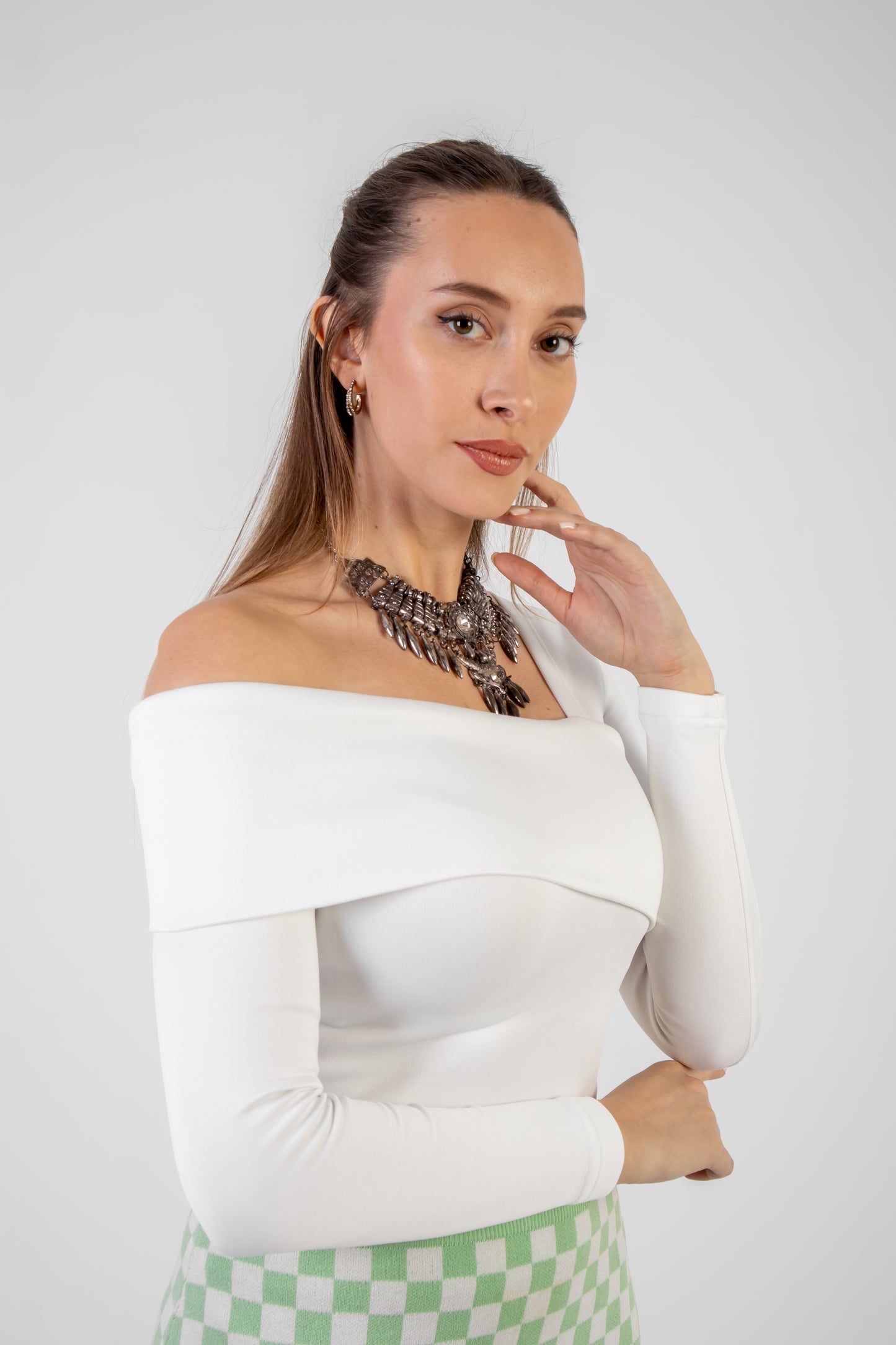 Elle Top White