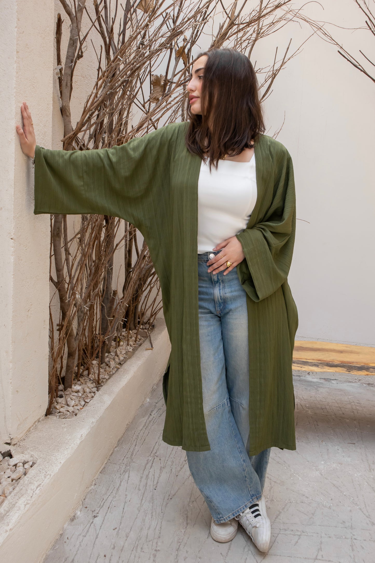 Faye Cardigan - Olive Green