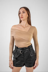 Elle Top Golden Beige - OUTOFDELULU