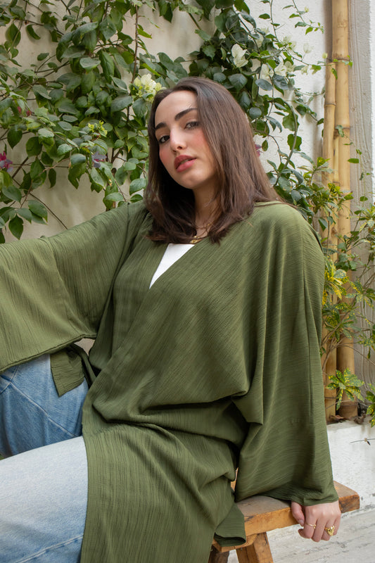 Faye Cardigan - Olive Green