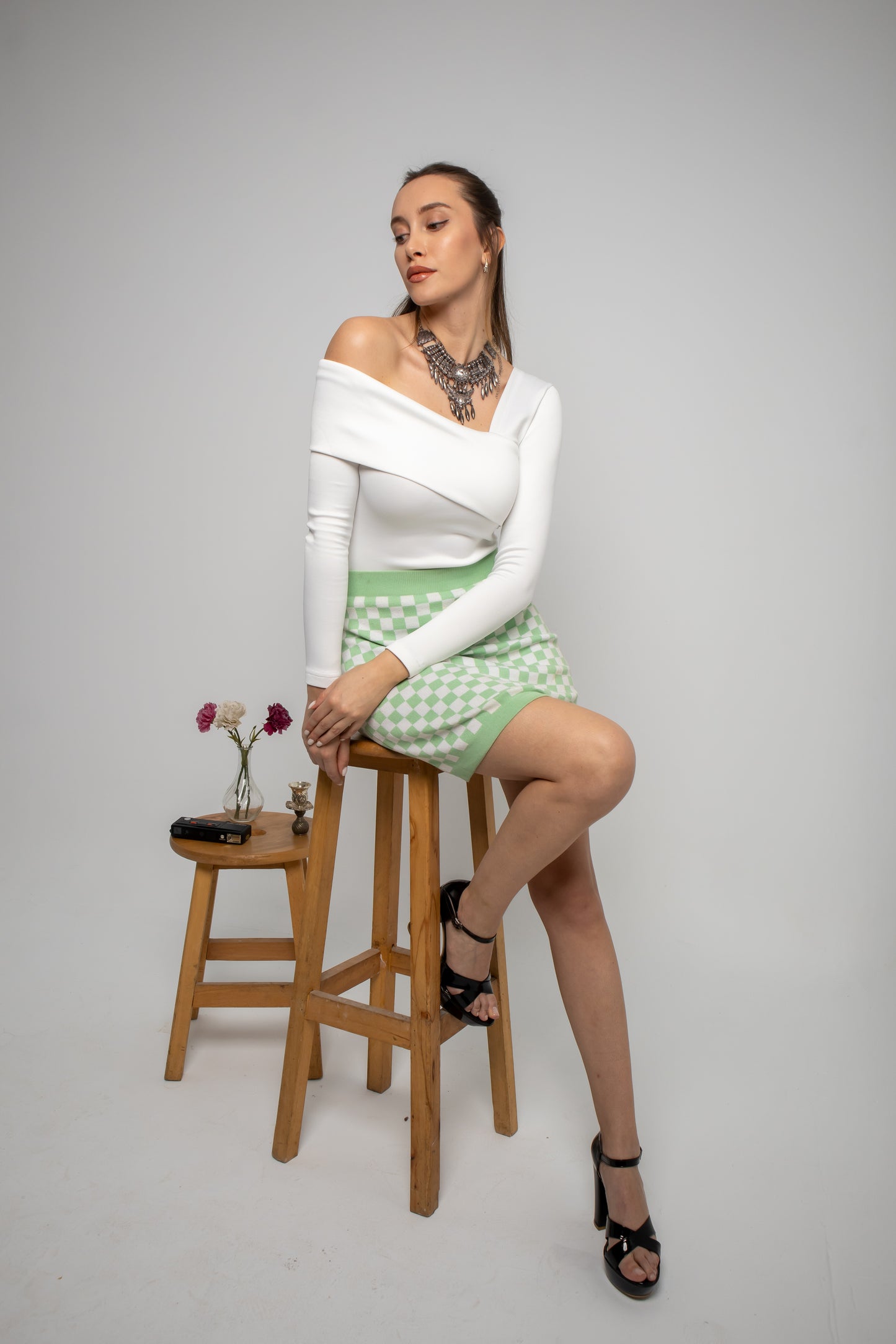 Elle Top White