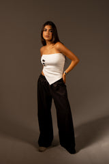 White Yo-Ho With Buttons